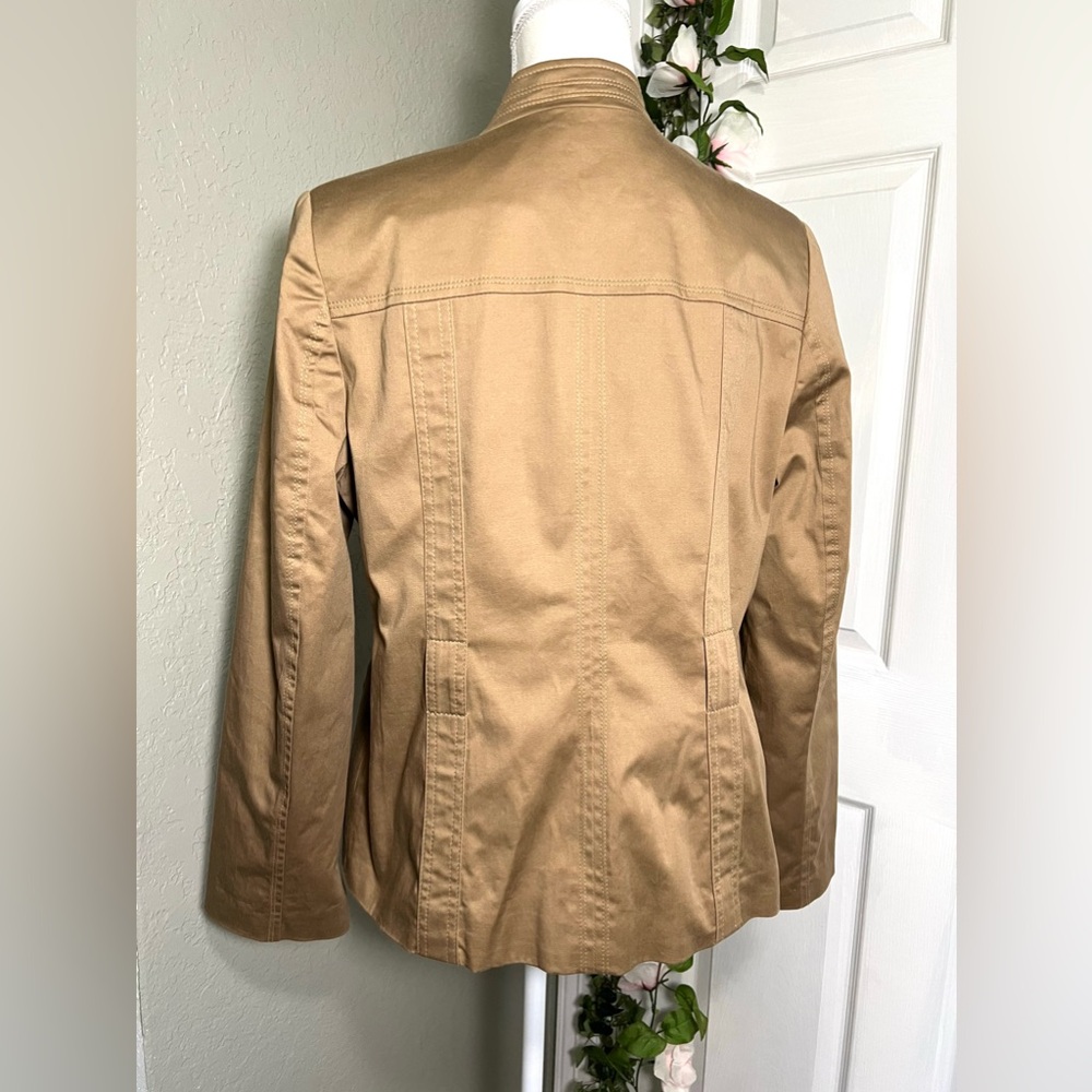 💫NWT Vintage Khaki utility - cargo style Jacket cotton jacket - Picture 4 of 12